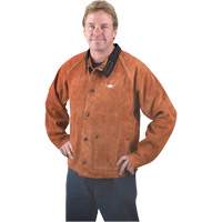 Welding Jacket, Leather, 3X-Large, Lava Brown™ TTU402 | Brunswick Fyr & Safety