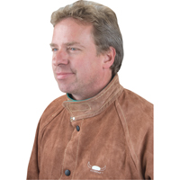 Welding Jacket, Leather, 3X-Large, Lava Brown™ TTU402 | Brunswick Fyr & Safety
