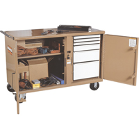 StorageMaster<sup>®</sup> Heavy-Duty Rolling Work Bench, 54-1/4" W x 37-3/8" H x 26" D, 2600-2700 lbs. Capacity TTW263 | Brunswick Fyr & Safety