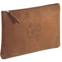 Contractor's Leather Portfolio Zipper Bag, Tool Holder, Leather, 1 Pockets Brunswick Fyr & Safety