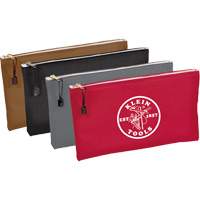 4-Pack Zipper Tool Pouches, Tool Holder, Canvas, 1 Pockets Brunswick Fyr & Safety