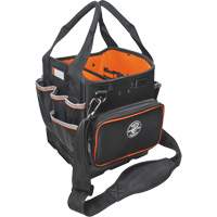 Tradesman Pro Tool Tote, Ballistic Nylon, 40 Pockets, Black/Orange Brunswick Fyr & Safety