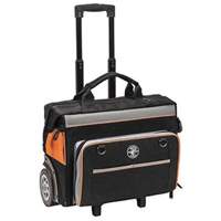 Tradesman Pro Rolling Tool Bag, Ballistic Polyester, 24 Pockets, Black/Orange Brunswick Fyr & Safety