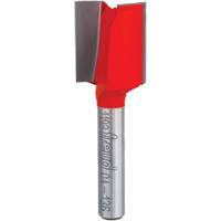 Router Bit - Double Flute Straight Bit, 5/8" Dia., 7/8" H, 2-1/8" L, 1/4" Shank Brunswick Fyr & Safety