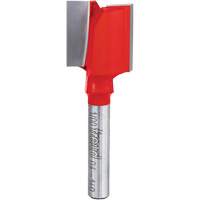 Router Bit - Double Flute Straight Bit, 3/4" Dia., 1" H, 2-1/8" L, 1/4" Shank Brunswick Fyr & Safety