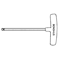 Individual Hex Keys - SAE, Ball End, 3/32" x 6" L, T Handle Brunswick Fyr & Safety
