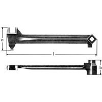 l&eacute;s &agrave; bonde, 2-1/2", Longueur de 15-1/15" Brunswick Fyr & Safety