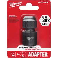 Shockwave Impact Driver Square to Hex Socket Adapter, Impact, 1/4" Drive, 1/2" Socket, 1.875" L Brunswick Fyr & Safety