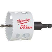 Hole Dozer Hole Saw with Arbor, 2-1/2", 1-5/8" Depth of Cut, Bi-Metal Brunswick Fyr & Safety