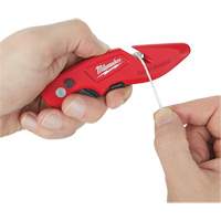 Fastback Flip Utility Knife, 2" Blade, Carbon Steel Blade, Metal Handle Brunswick Fyr & Safety