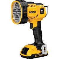 Projecteur &agrave; del pour chantier, DEL, 1000 Lumens, Piles Rechargeable Brunswick Fyr & Safety