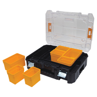 Organisateur avec couvercle transparent TSTAK V, 17-1/4" x 13" x 6", Noir Brunswick Fyr & Safety