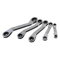 Offset Wrench Set, Ratcheting Box, 5 Pieces, Metric Brunswick Fyr & Safety