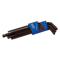 Long Arm Ball Hex Key Set, 9 Pcs., Metric Brunswick Fyr & Safety