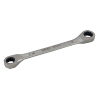 Double Box End Gear Ratcheting Wrench, 12 Point, 5/16" x 3/8", Plain Finish Brunswick Fyr & Safety