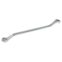 Box End Wrench, 12 Point, 10 mm x 11 mm, 15° Offset, Chrome Finish Brunswick Fyr & Safety