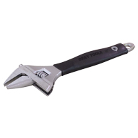 Adjustable Wrench, 8-1/4" L, 1-1/2" Max Width, Polished Brunswick Fyr & Safety