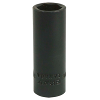 Socket, Impact, 1/2", 3/8" Drive, 6 Points, Deep Brunswick Fyr & Safety