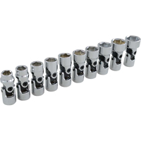 Universal Joint Socket Set, 10 Pcs, 3/8" Drive Size Brunswick Fyr & Safety
