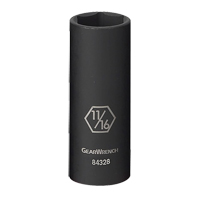 Douille, Chocs, 5/16", Prise 3/8", 6 pans, Profond Brunswick Fyr & Safety