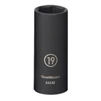 Douille, Chocs, 13 mm, Prise 3/8", 6 pans, Profond Brunswick Fyr & Safety