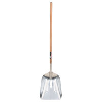 Scoop Shovel, Wood, Aluminum Blade, Straight Handle, 45-3/4" Length TYX063 | Brunswick Fyr & Safety