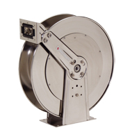 Stainless Steel Hose Reel, Single Hose, 10-1/2" W x 24" D x 25-3/8" H Brunswick Fyr & Safety