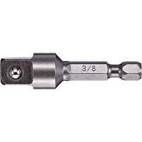 Adapter & Extension, 1/4" Drive Size, 3/8" Male Size, Ball, 2" L Brunswick Fyr & Safety