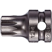 Socket Bit, Triple Square, 5 x 1" L, 3/8" Drive Brunswick Fyr & Safety