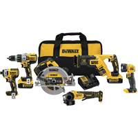Max XR&reg; Brushless 6-Tool Combo Kit, Lithium-Ion, 20 V Brunswick Fyr & Safety