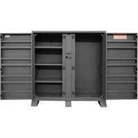 Armoire de rangement avec tablettes pour le chantier, Acier, 47,5 pi³, Gris Brunswick Fyr & Safety