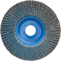 BlueFire R884P Coarse Grit Flap Disc, 5" x 7/8", Type 27, 60 Grit, Zirconia Alumina Brunswick Fyr & Safety