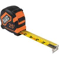 Tape Measure with Belt Clip, 25', 1/16" Graduations Brunswick Fyr & Safety