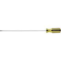 100 PLUS&reg; Extra-Light Cabinet Tip Screwdriver, 1/8" Tip, Round, 6-5/8" L, Plastic Handle Brunswick Fyr & Safety