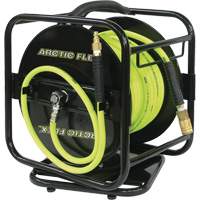 Manual Hose Reel with Hybrid Polymer Air Hose, Air, 1/4" x 100', Single Hose Brunswick Fyr & Safety