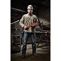 Pipe Wrench, 6" Jaw Capacity, 48" Long, Powder Coated Finish, Ergonomic Handle Brunswick Fyr & Safety