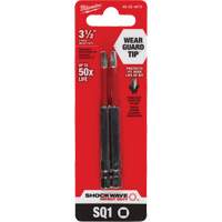 Embout de tournevis Shockwave Impact Duty, Carr&eacute;e, Embout #1, Prise 1/4", Longueur 3-1/2" Brunswick Fyr & Safety