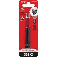 Embout de tournevis Shockwave Impact Duty, Carr&eacute;e, Embout #2, Prise 1/4", Longueur 3-1/2" Brunswick Fyr & Safety