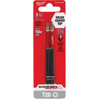 Embout de tournevis Shockwave Impact Duty, Torx, Embout T-20, Prise 1/4", Longueur 3-1/2" Brunswick Fyr & Safety