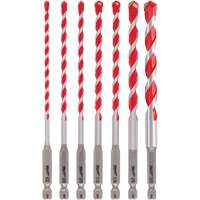 Jeu de forets pour perceuse &agrave; percussion Shockwave, 7 morceaux, Carbure Brunswick Fyr & Safety
