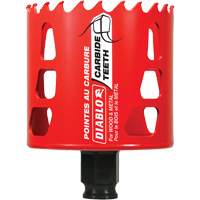 Scie cloche pour bois et m&eacute;tal, 2-3/4", Profondeur de la coupe 2-3/8", Carbure Brunswick Fyr & Safety