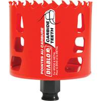 Scie cloche pour bois et m&eacute;tal, 3", Profondeur de la coupe 2-3/8", Carbure Brunswick Fyr & Safety