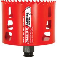 Scie cloche pour bois et m&eacute;tal, 3-1/2", Profondeur de la coupe 2-3/8", Carbure Brunswick Fyr & Safety