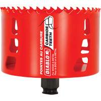 Scie cloche pour bois et m&eacute;tal, 4-1/8", Profondeur de la coupe 2-3/8", Carbure Brunswick Fyr & Safety