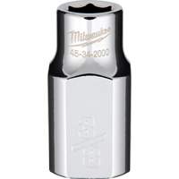 SAE Socket with Four Flat Sides, 3/8", 1/2" Drive, 6 Points Brunswick Fyr & Safety