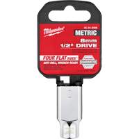 Metric Socket with Four Flat Sides, 8 mm, 1/2" Drive, 6 Points Brunswick Fyr & Safety
