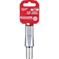 SAE Socket with Four Flat Sides, 3/8", 1/2" Drive, 6 Points, Deep Brunswick Fyr & Safety