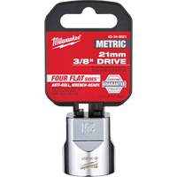 Metric Socket with Four Flat™ Sides, 21 mm, 3/8" Drive, 6 Points UAU726 | Brunswick Fyr & Safety