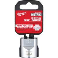 Metric Socket with Four Flat™ Sides, 23 mm, 3/8" Drive, 6 Points UAU728 | Brunswick Fyr & Safety
