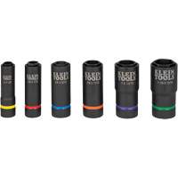 Jeu de douilles 2-en-1 6 mcx, 6 Mcx, Chocs, Profond Brunswick Fyr & Safety